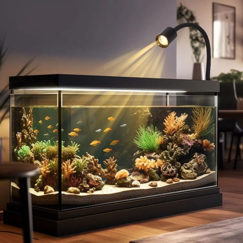 Adjustable Fish Tank Clip Lamp USB Fish Tank Lights New LED Aquarium Light  Home Decorations