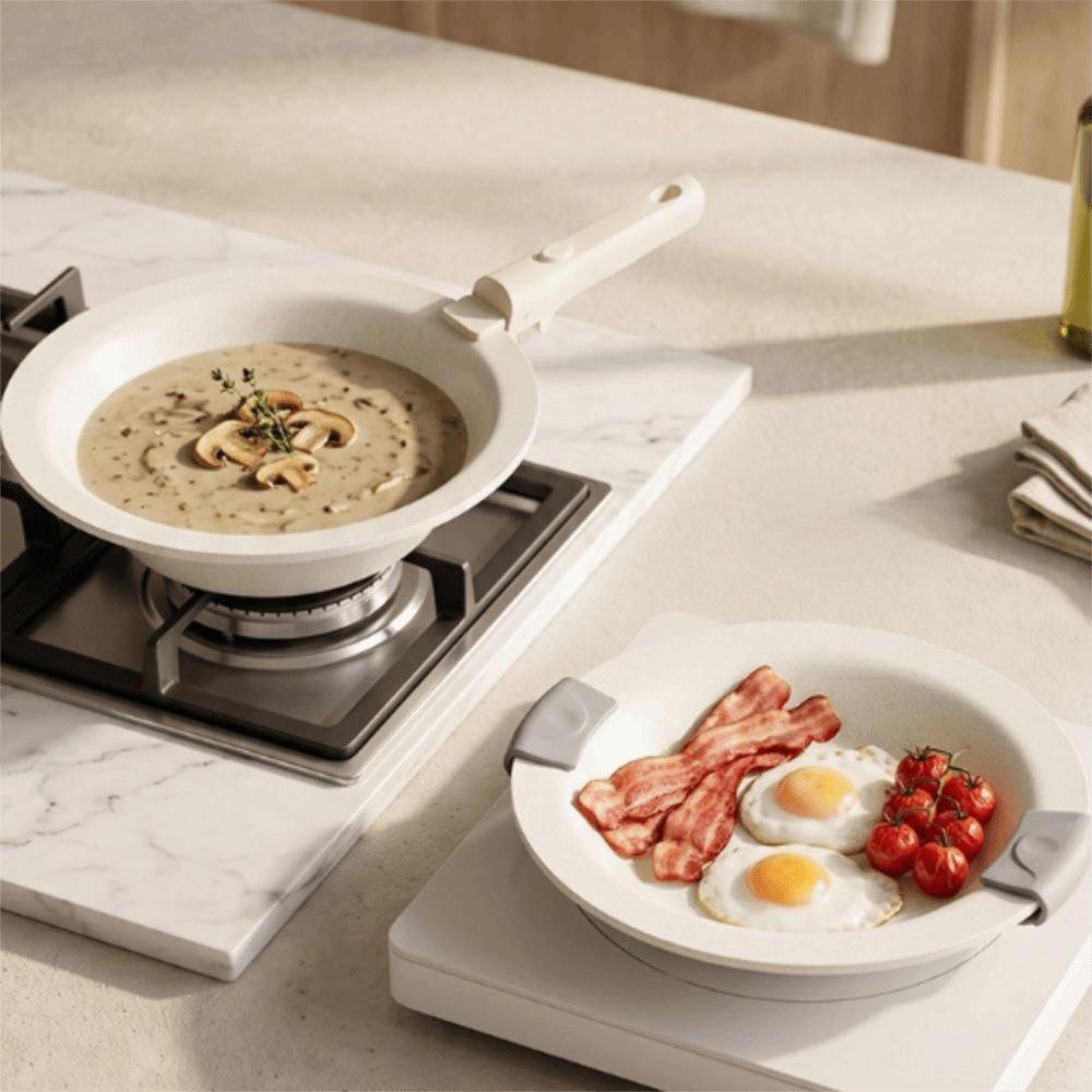 Ceramic Coating Nonstick Pan Aluminum Zinc Zinc Alloy Grill Pan Multi-functional Skillet Steak