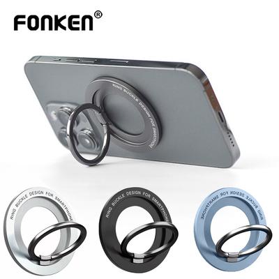 FONKEN Magnetic Ring Phone Holder for Iphone 12 13 Mini Pro Max Ultra-thin Metal Magnetic Ring Buckle For MagSafe Phone Holder