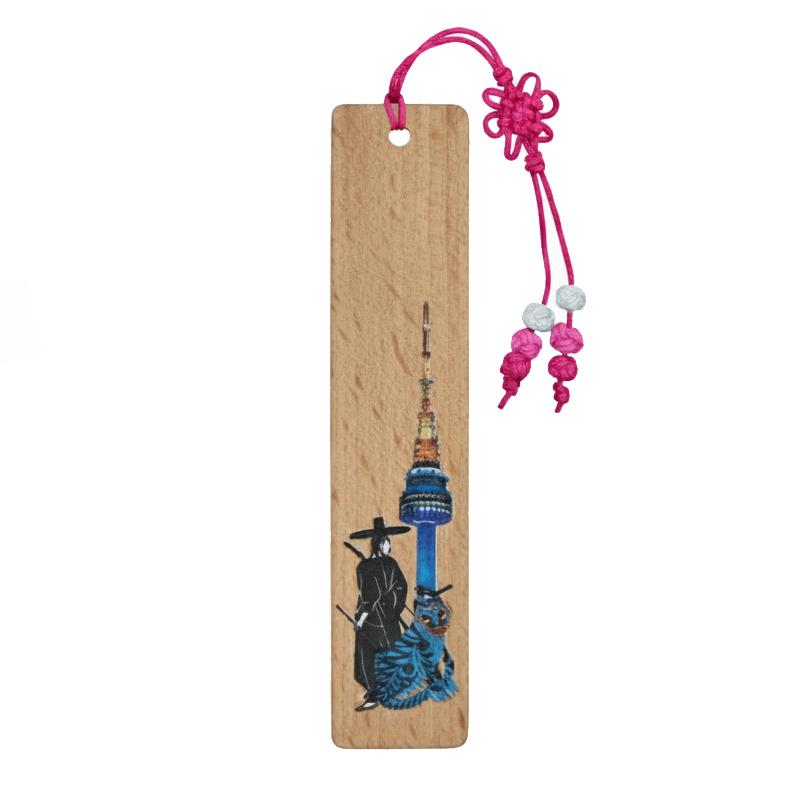 Gat Archer, Tiger with Magpie, N Tower Bookmark night ver. Eco-friendly