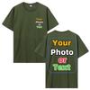 Custom T Shirt Customized T-shirt Personalized Tee Shirt Diy Print Your Photo Brand Logo Text Menunisex Cotton Tshirt Gift