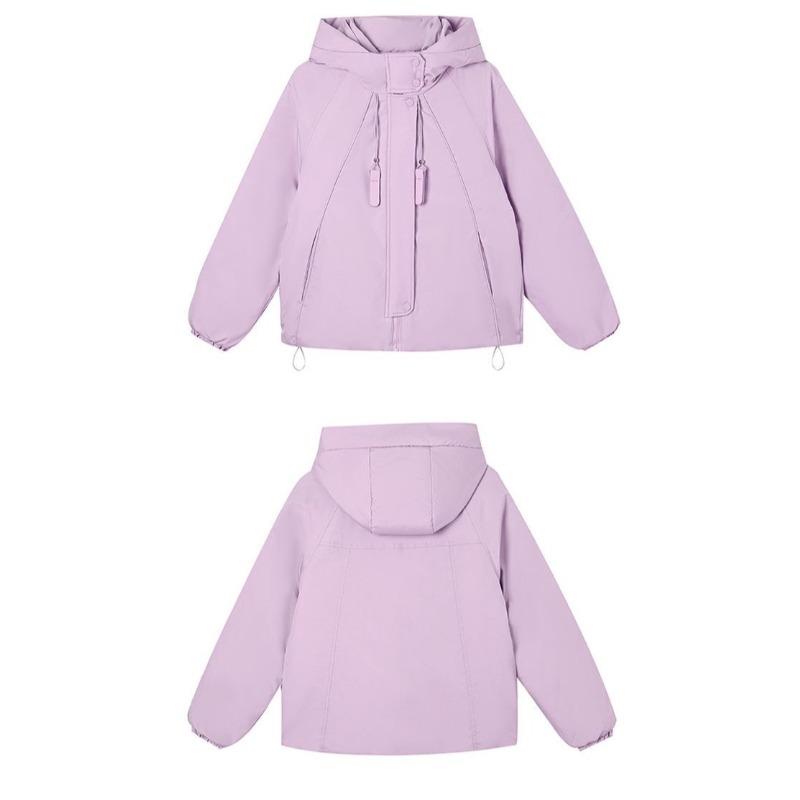 Trendy Women Short Padded Jacket Thickened Cotton Hooded Loose Coat Winter Fashion Outfit