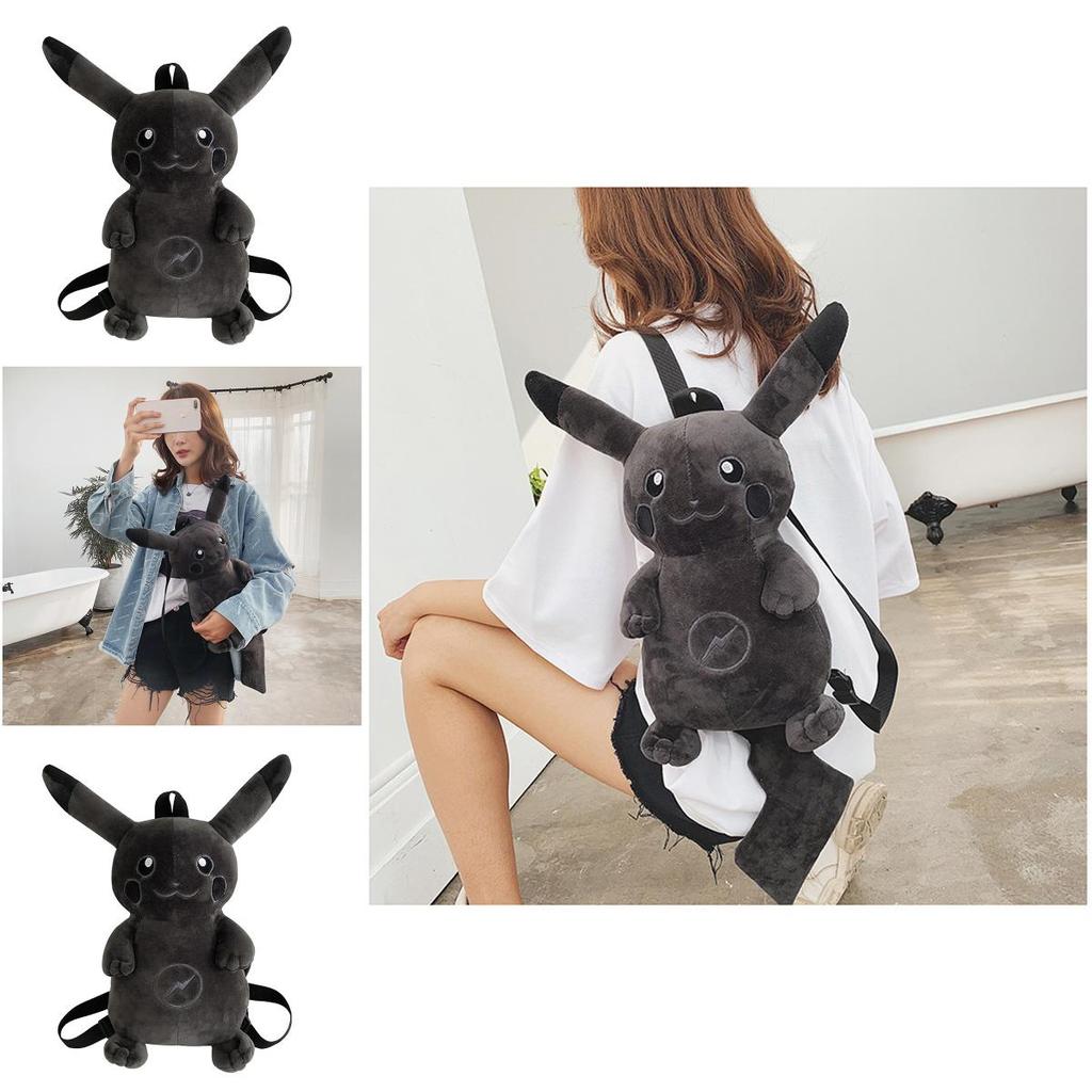 Cute Cartoon Pikachu Plush Backpack For Students