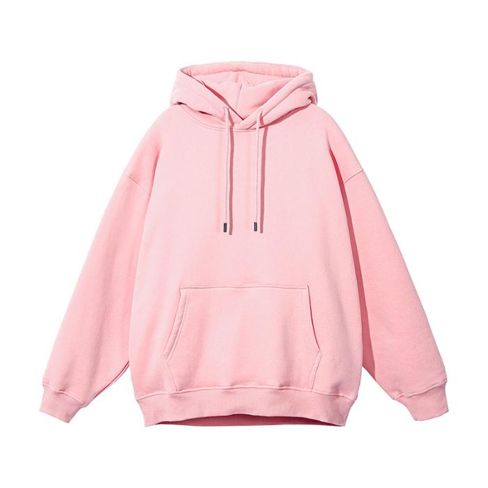 Unisex Pullover Women Men Couple Hoodie Autumn Winter Cotton Sweatshirt Solid Color Drawstring Pocket Loose Streetwear Casual Warm Pullover Top