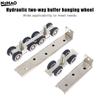 Sliding Door Roller 2Pcs Pulley Track 4Wheels and 8Wheels Anti Rust Smooth Bearing for Home Office Doors