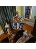 1 decorative Hello doorplate, wreath decoration doorplate, wooden handicraft pendant, American celebration