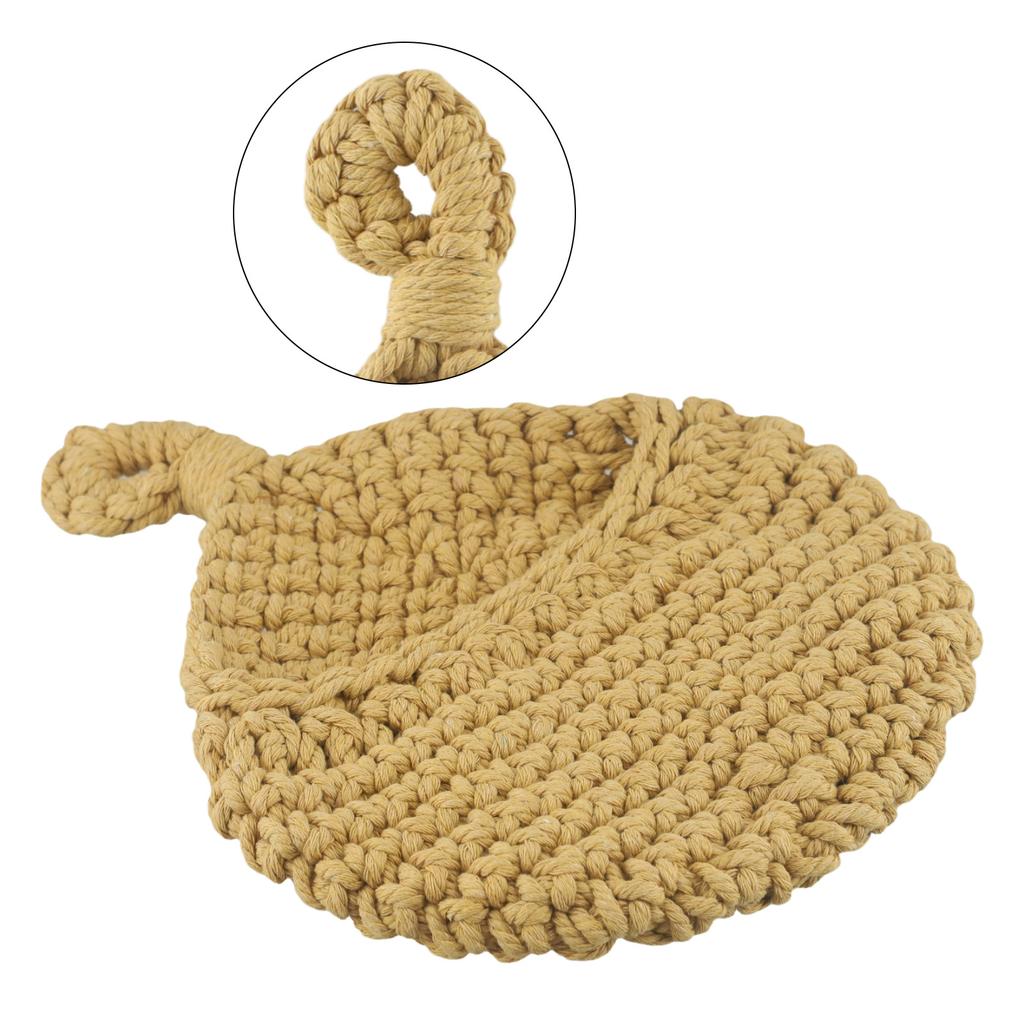 High Quality Home Woven Basket Hanging Storage Hanging Wall Jute Vegetable Wall Mount 1pcs Hanging Basket 6 Size
