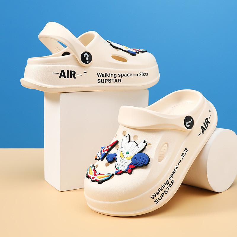 Cartoon Design Cute Kids Clogs Breathable Summer Shoes Nonslip Eva Sandals Boys For