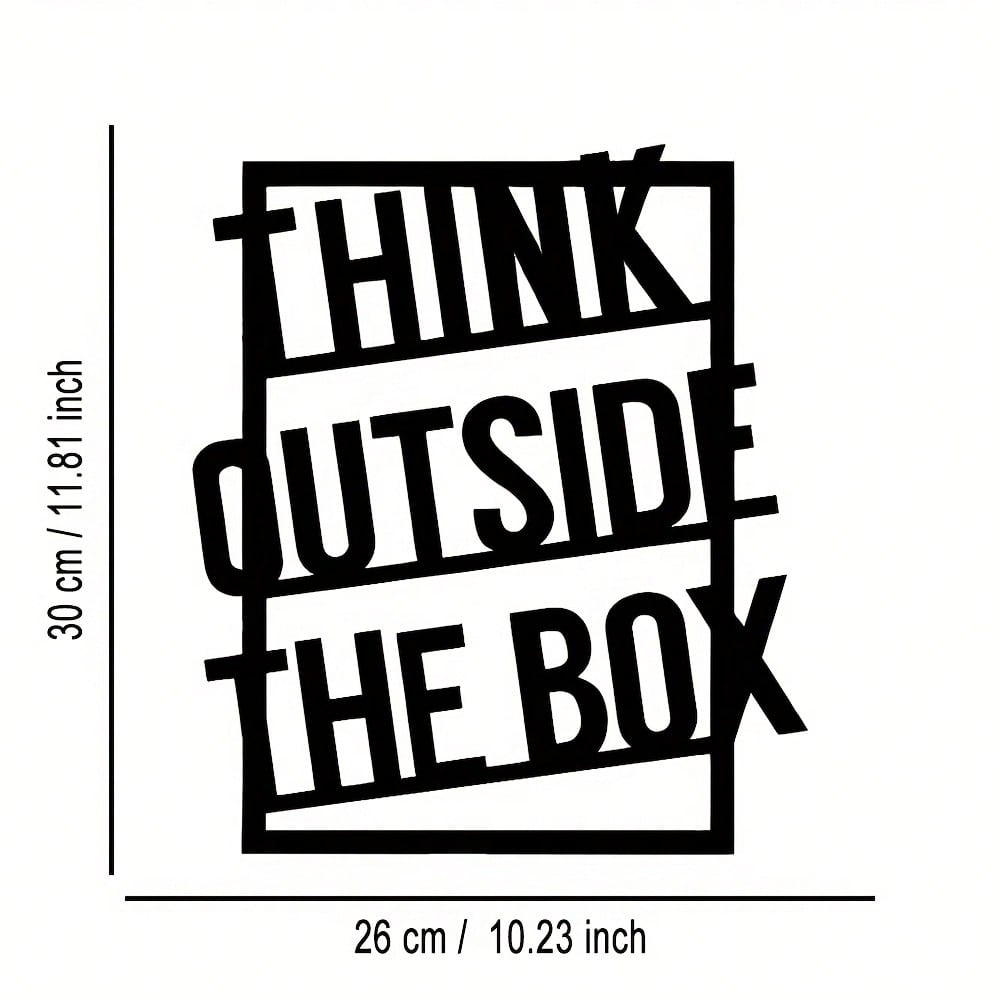 Ручная работа Металлическое настенное искусство Вдохновляющая цитата Декор для дома Подарок