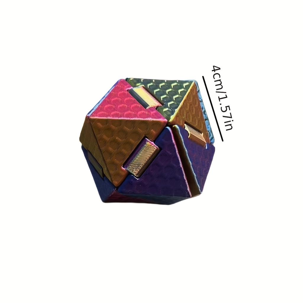 3D Printed Durable Deformable Folding Cube—Portable Multi-Face Flip Puzzle Cube, Office Desk Decoration, Focus Aid Tool, Boredom Buster