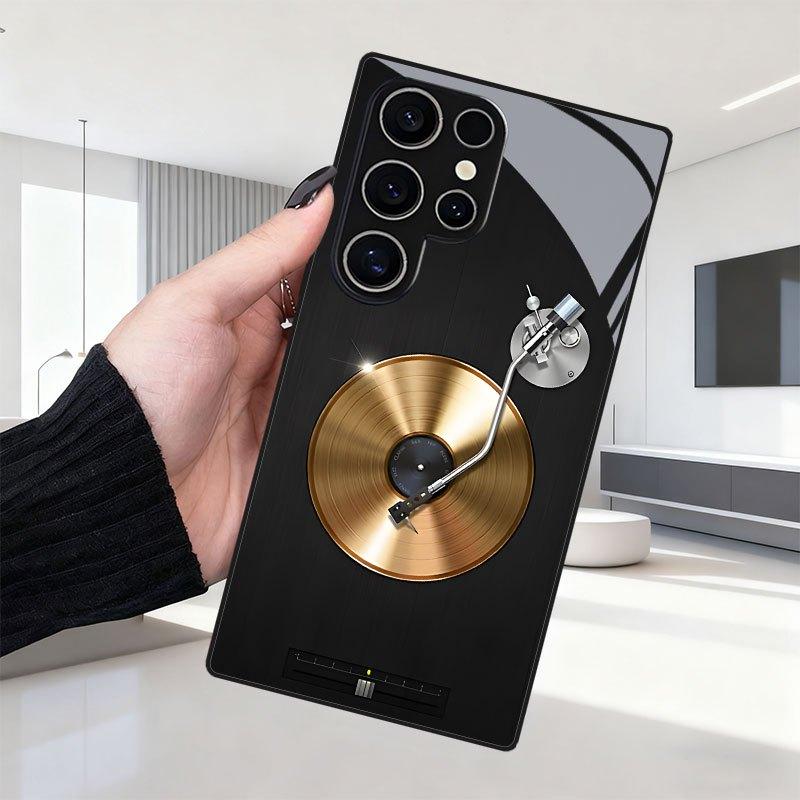 Retro Gold Vinyl fashion phone cases phone case mobile phones glass for Samsung Galaxy S26 S25 S24 S23 S22 FE,Ultra,Plus