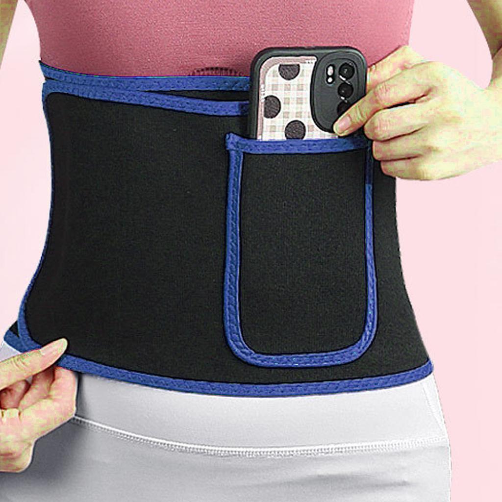 Waist Trainer Belt Elastic Rubber Sweat Absorbing Waist Trimmer Belt for Men Women Slimming Body Shaping