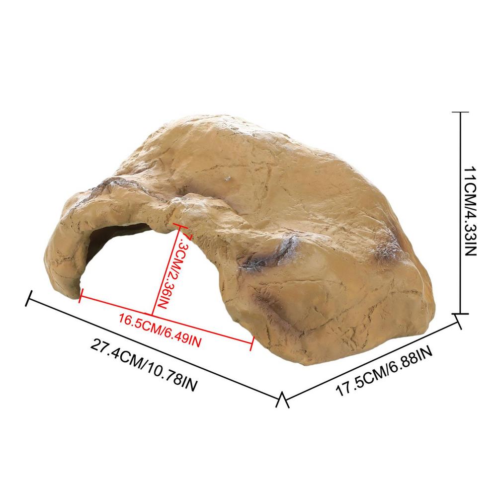 Aquarium Dekoration Felsenhöhlen Natürlich Reptilien Versteckfelsenhöhle Versteck Schildkrötenhöhle Beckenzubehör Für Reptilien Eidechsen