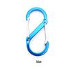 88MM S-shaped Aluminum Carabiner: Multi-functional Double-headed Buckle & Water Bottle Keychain