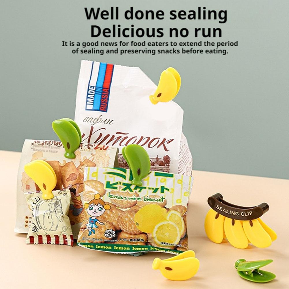 Plastic Sealing Clip Banana-Proof Magnetic Sealing Clip Hand Press Fresh-keeping Clip Multifunctional Household Food Bag Clip