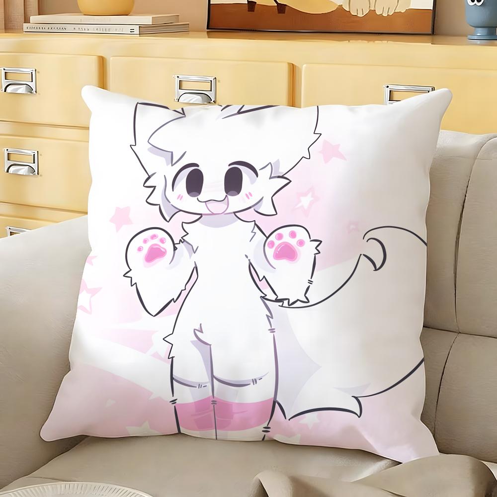 Boykisser Cushion Cover Soft Durable Reversible Pillow Cover Home Car MultiScene Daily Comfort Pillowcase