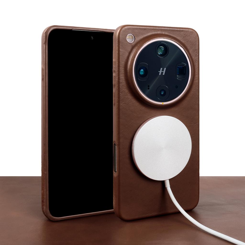 Voor Magnetische Echt Lederen Hoesje Voor OPPO Find X9 Pro X8 Ultra X6 Pro X7 Ultra RENO 9 Pro Plus Telefoon Achterkant Hoesje