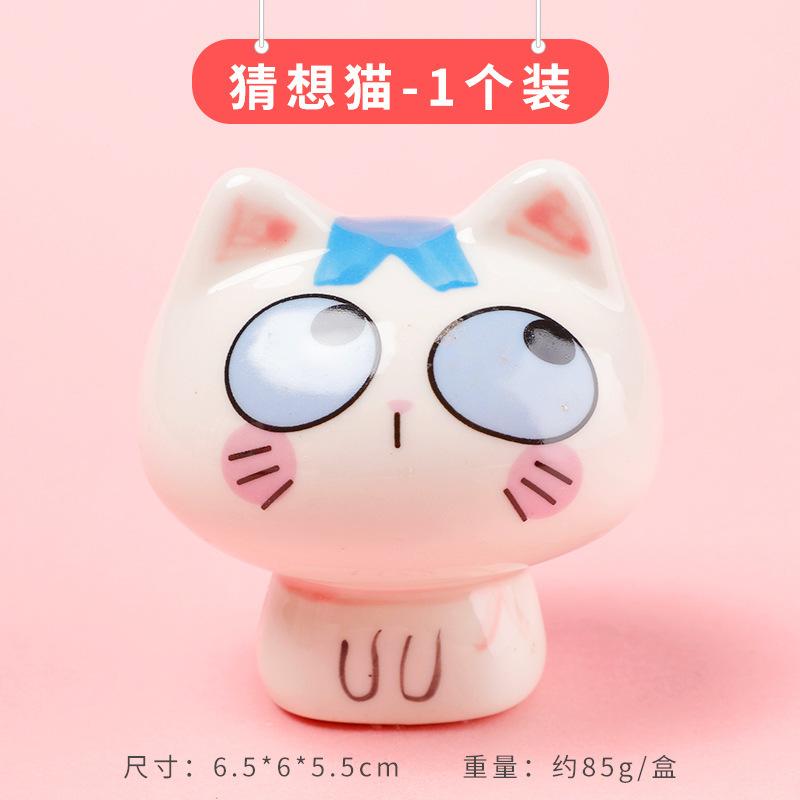 

Креативные керамические украшения в виде кошек, симпатичный мини-стол, офисный стол, керамические украшения для автомобилей, отдел исцеления, подарки на день рождения 6x6.5cm