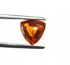 3.90 Carat Washington's Birthday Trillion Shape Orange Sapphire Certified Sri Lanka Gemstone SN537