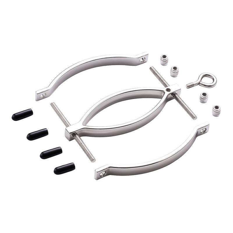 Labia Spreader Strap with Clamp Clip Onto Clitoris Spread Pussy Open Vagina Stimulator BDSM Bondage Nipple Sucker Sex Toys Slave
