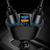 1-5pcs PD QC3.0 2.4A Car Charger LED Digital Display Dual Port 12V-24V 120W Fast Charging Car Cigarette Lighter Socket Splitter