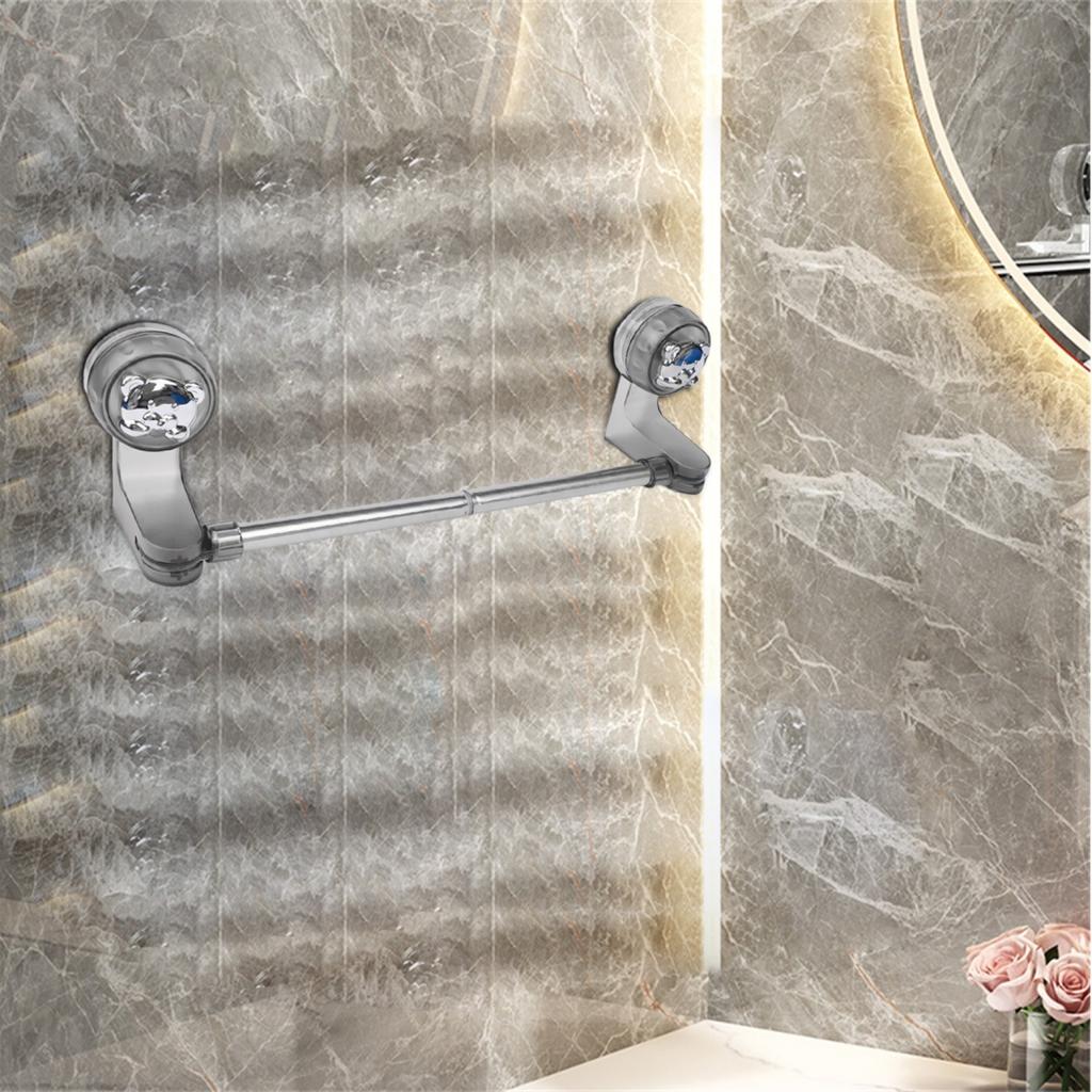 Adjustable Towel Holder Suction Cup Towel Bar Does Not Damage Walls
