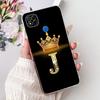 Clear Casing For Redmi 9C NFC Cover Redmi 9C Case Transparent Fashion Luxury A-Z Letters Crown Soft TPU Phone Case