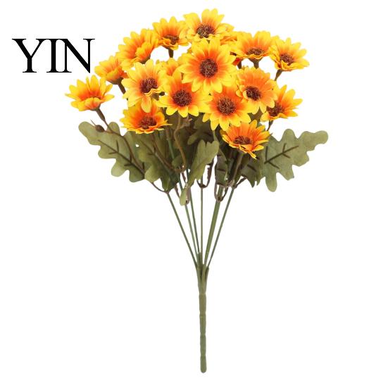 Lebensechte künstliche Blumen für die Heimdekoration Gänseblümchen, Realistische Plastik-Blumenarrangements, Wiederverwendbarer Kunstblumenstrauß, Dekorative Seidenhochzeit