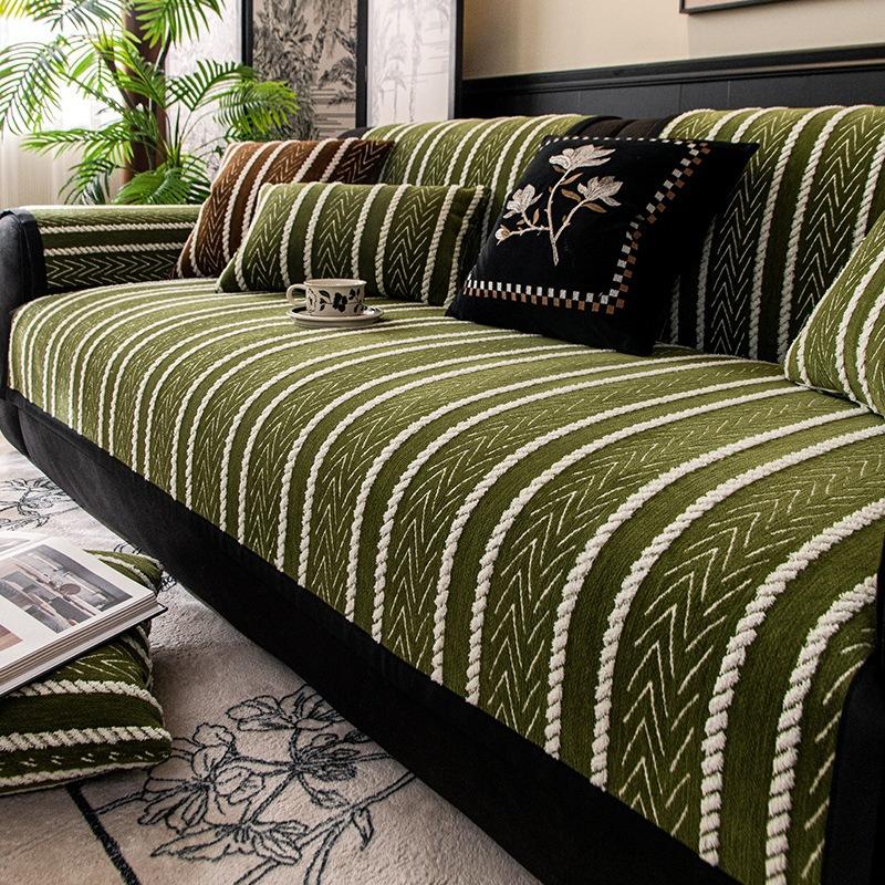 

Non-slip Sofa Cushion Chenier Three-dimensional Jacquard Fashion Seat Cushion, High-end Sense, Universal Sofa Towel for All Seasons 90*160cm
