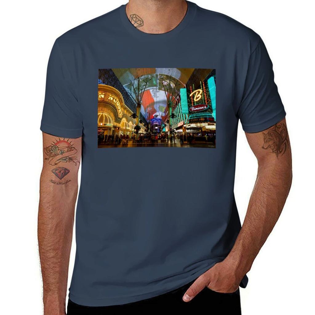 Lights Of Fremont Street T-Shirt Herren T-Shirt Grafik Anime T-Shirt T-Shirt