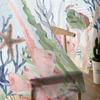 Summer Ocean Coral Shell Starfish Sheer Curtains for Living Room Decoration Window Curtains Kitchen Tulle Voile Organza Curtains