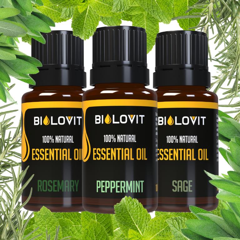 Bilovit 3-Piece Essential Oil Set For Concentration