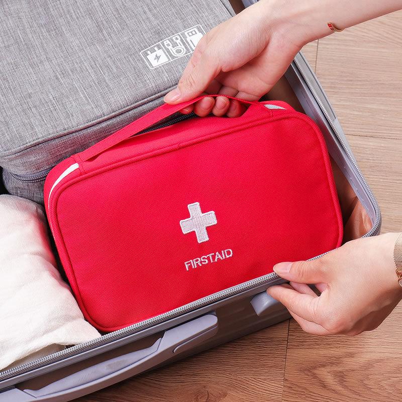 Compact Medicine Storage Bag – Household First Aid & Epidemic Prevention Kit with Large Capacity for Travel
