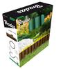 Plastic Palisade Edging 2.5M Black For Garden Lawn Flowerbeds
