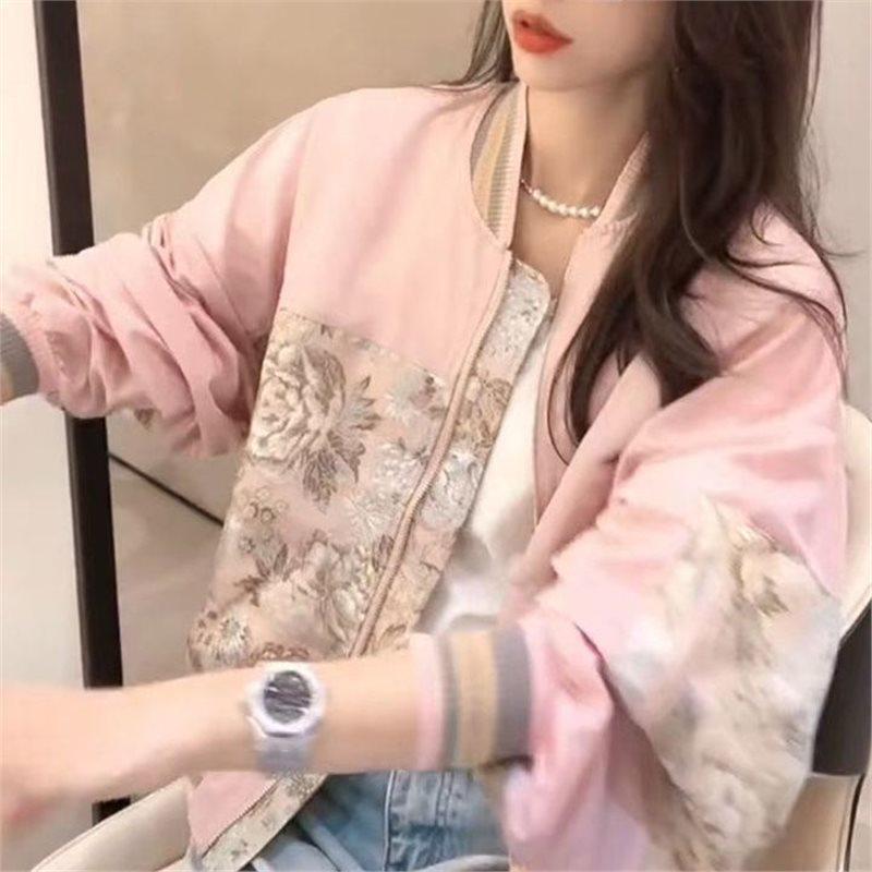 

American Retro Suede Baseball Cardigan: Small Size Spring/Autumn Motorcycle Jacket XL for 60-67.5 kg