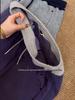 Women's Plus Size Purple Velvet Cuffed Sweatpants - Autumn/Winter Slimming Straight Leg