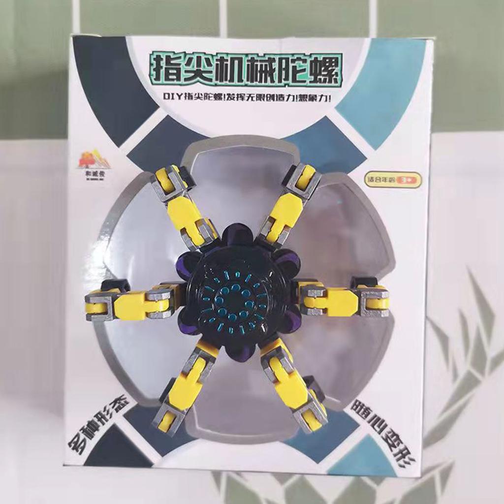 Deformable Robot Decompression Fingertip Toy DIY Deformable Robot Funny Sensory Fidget Toys for Kids Adults Anxiety Stress Relief Toy