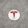 ANC1 4Pcs/set 56mm Silver Red Tesla Cap Hub Center Cap Sticker Logo for Tesla Model 3 Y S X Personalized Car Sticker Car Accessories