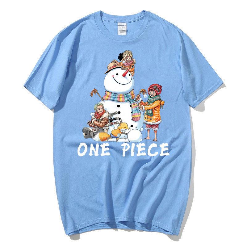 Anime ONE PIECE Luffy Harajuku Tričko Pánské Kawaii Manga Grafika Letní tričko Oversized Krátké Rukávy Kreslená Bavlněná trička Unisex Streetwear