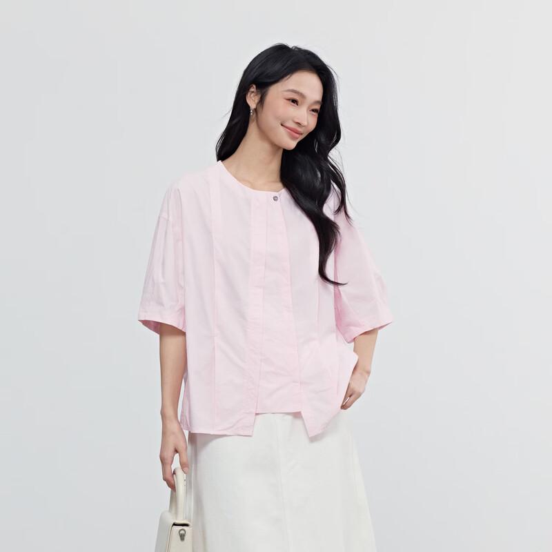 Elva s Island Women s Commuter Short Sleeve Blouse XS