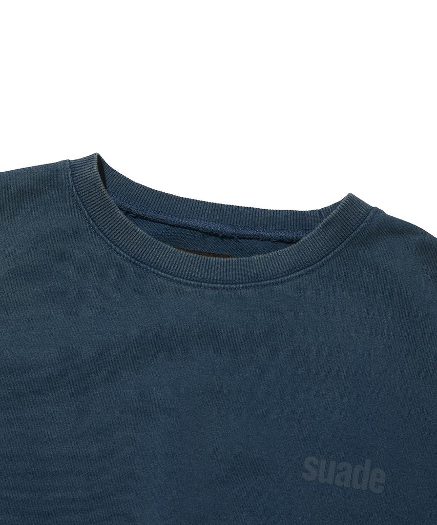 Seuweideu Cropped Washed Crewneck [Deep Green]