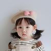 Children'S Beret Baby Hat Cute And Super Cute Autumn And Winter Girl'S Stylish Korean Style Princess Knitted Wool Painter'S Hat