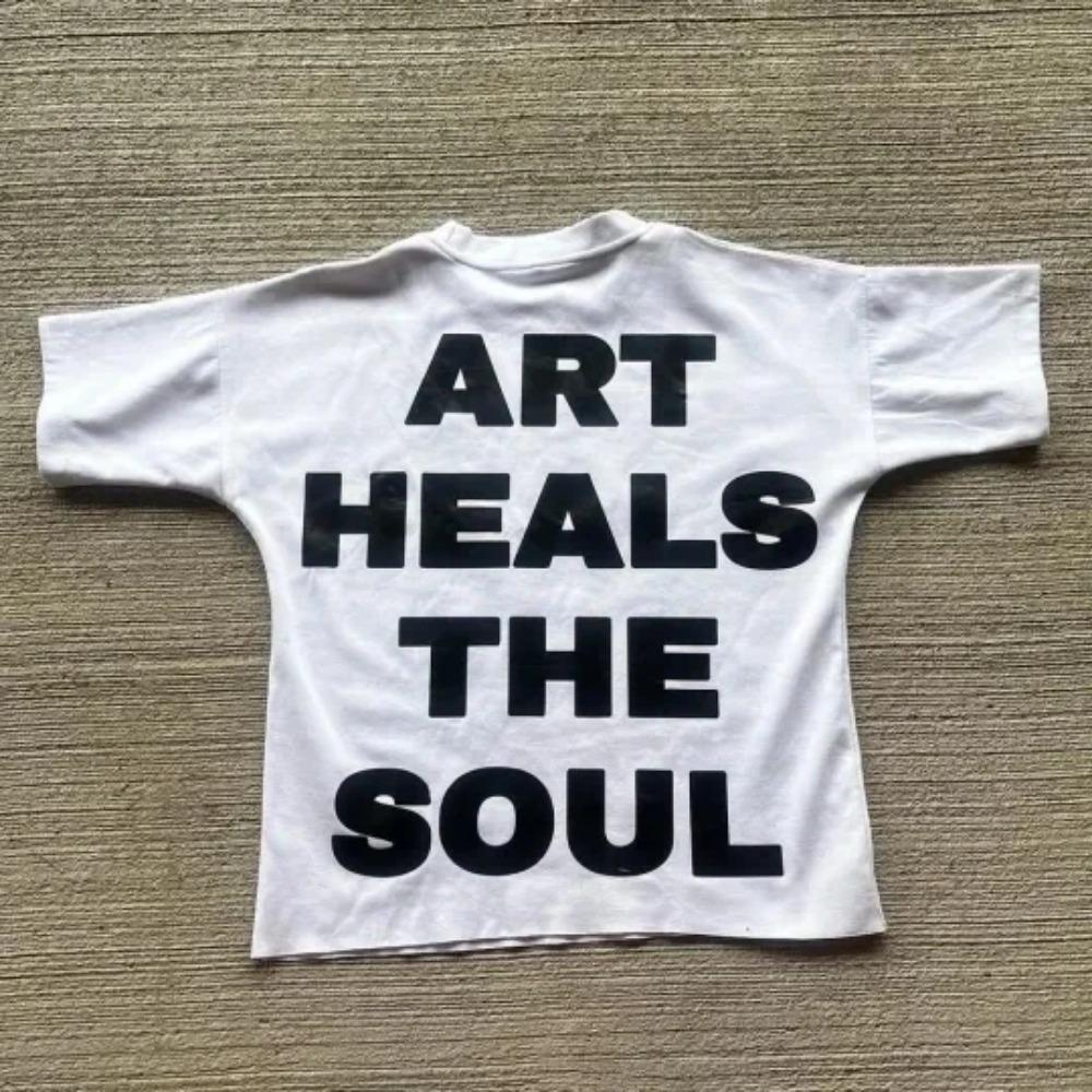Y2K Vintage Clothing Retro Classic Graphic Printed Loose Short Sleeve Harajuku Gothic Casual Oversized Cotton T Shirt Men Women