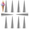 10Pcs Conical Tube Cone Roll Moulds Spiral Croissants Molds Cream Horn Mould Pastry Mold Cookie Dessert Kitchen Baking Tools