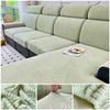 Jacquard Sofa Cover Adjustable Removable Sofa Seat Cushion Cover Polar Fleece Stretch Washable L Shape Corner Sofa Slipcovers