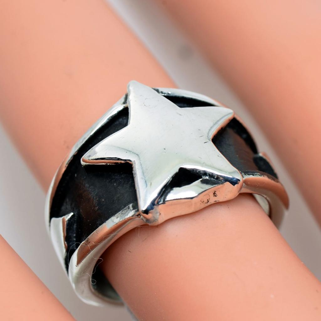 SILBER Silberring Stern Stern Rock Native [STERLING 925] American;AMTHRI-050-17