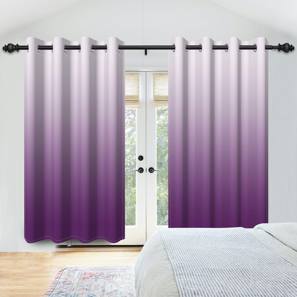 Moderne Kleurverloop Gordijnen Meerdere Opties Minimalistisch Slaapkamer Woonkamer Decoratieve Raambekleding Gordijn Lichtblokkerend Voor Ruimte Polyester