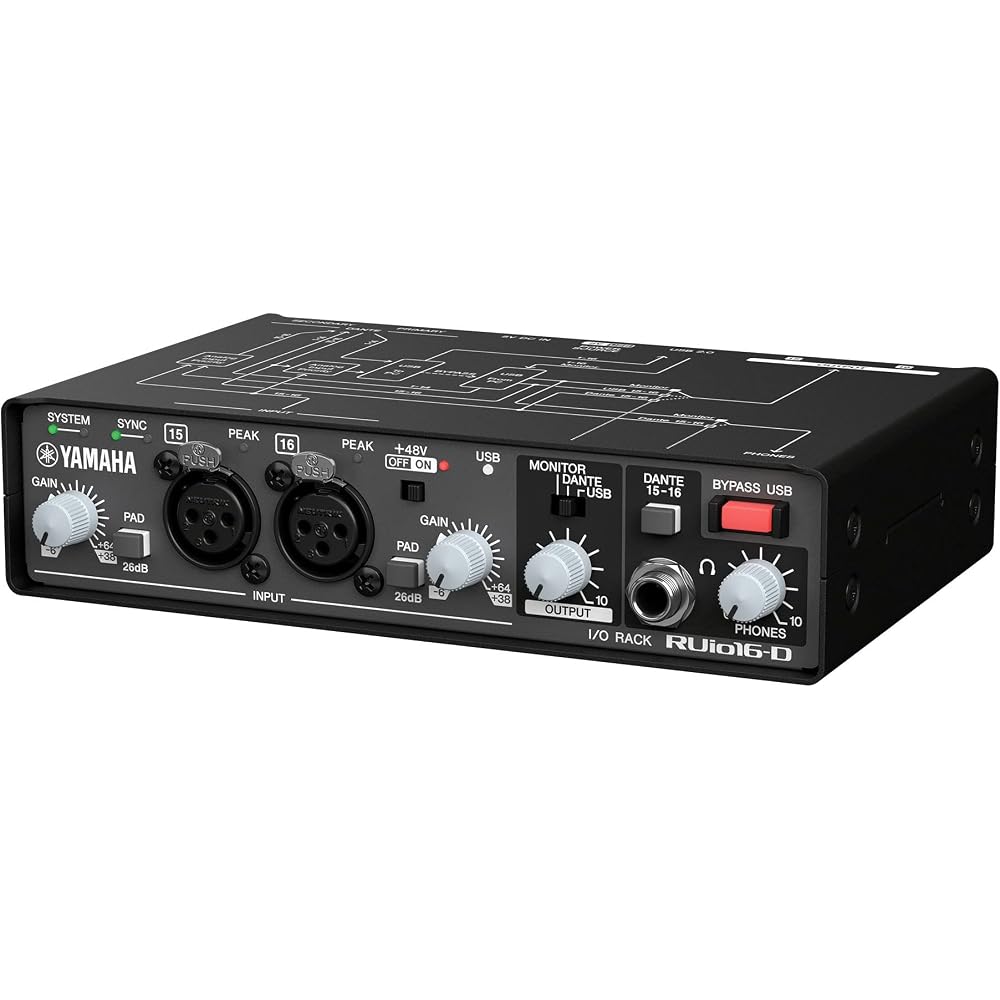 Yamaha YAMAHA I/O rack Dante compatible audio interface RUIO16-D