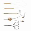 Fly Tying Tools Combo Kit Whip Finisher Bobbin Holder Bodkin Bobbin Threader for Fishing Lures Fly Tying Bobbin Thread