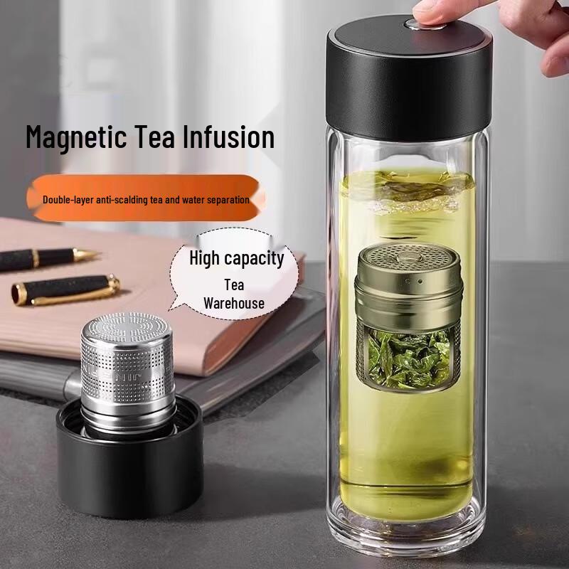 Molona Magnetic Tea Infuser Glass Cup
